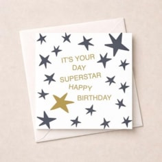 Birthday Card - Superstar