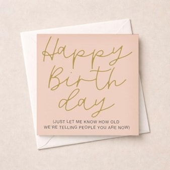 Birthday Card - How Old