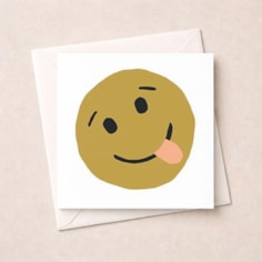 Open Card - Cheeky Tongue Face