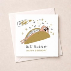 Husband Birthday Card - Hot Taco