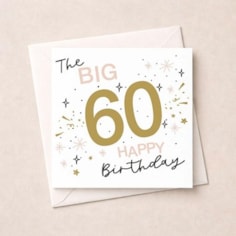 Age 60 Birthday Card - Stars Age 60 Birthday Card - Stars