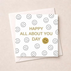 Birthday Card - Happy Faces