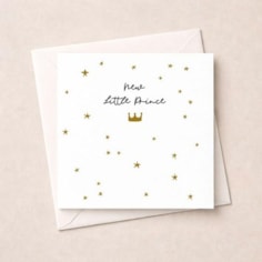New Baby Boy Card - Little Prince New Baby Boy Card - Little Prince