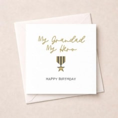 Grandad Birthday Card - My Hero