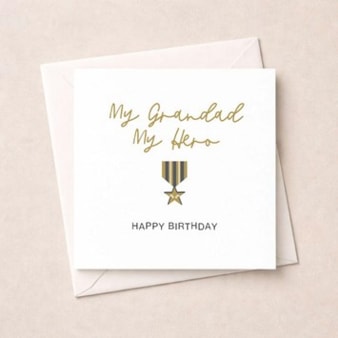 Grandad Birthday Card - My Hero