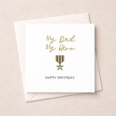 Dad Birthday Card - My Hero
