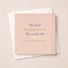 Wife Birthday Card - My Soulmate