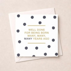 Birthday Card - Born Many Years Ago