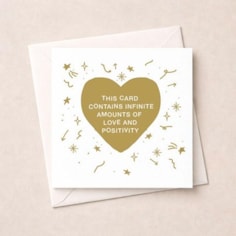 Just To Say Card - Love And Positivity Just To Say Card - Love And Positivity