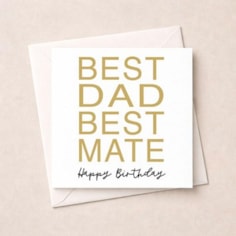 Dad Birthday Card - Best Dad Best Mate