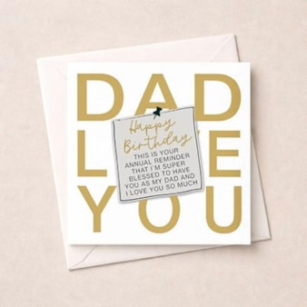 Dad Birthday Card - Annual Reminder