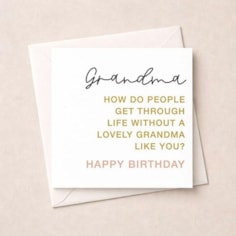 Grandma Birthday Card - Lovely Grandma Like You Grandma Birthday Card - Lovely Grandma Like You