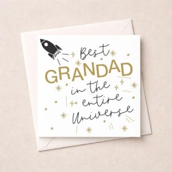 Grandad Birthday Card - Best In The Entire Universe Grandad Birthday Card - Best In The Entire Universe
