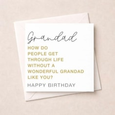 Grandad Birthday Card - Wonderful Grandad Like You