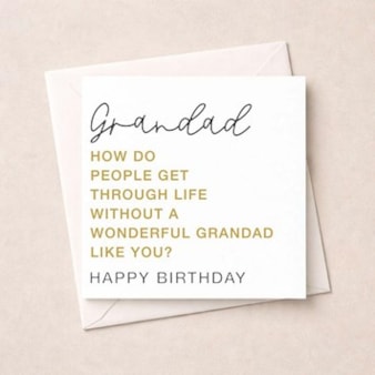 Grandad Birthday Card - Wonderful Grandad Like You