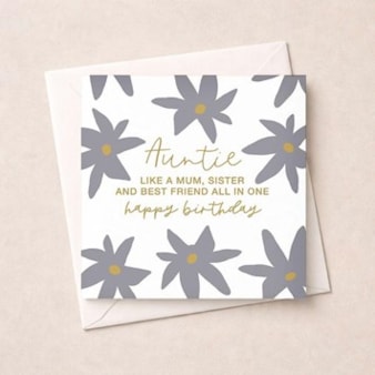 Auntie Birthday Card - All In One Auntie Birthday Card - All In One