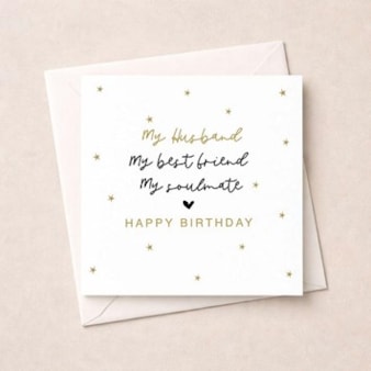 Husband Birthday Card - Bestfriend, Soulmate Husband Birthday Card - Bestfriend, Soulmate