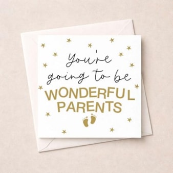 New Baby Card - Wonderful Parents