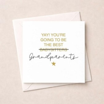 New Baby Card - Best Babysitters