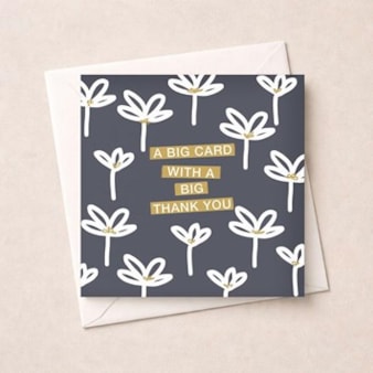 Thank You Card - Big Thank You Thank You Card - Big Thank You