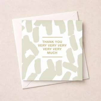 Thank You Card - Very Very Much