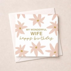 Wife Birthday Card - Wonderful Wife Wife Birthday Card - Wonderful Wife