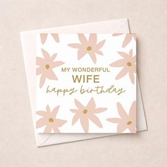 Wife Birthday Card - Wonderful Wife