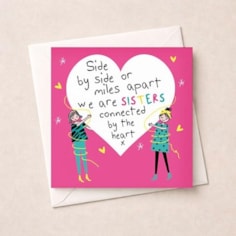 Sister Card - Connected By The Heart