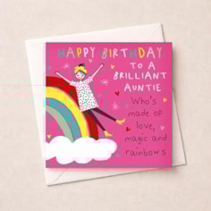 Auntie Birthday Card - Brilliant Auntie Auntie Birthday Card - Brilliant Auntie