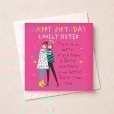 Sister Birthday Card - Best Sister