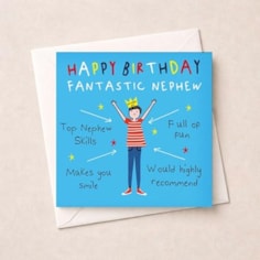 Nephew Birthday Card - Birthday Boy Nephew Birthday Card - Birthday Boy