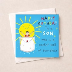 Son Birthday Card - Pocket Full Of Son-shine Son Birthday Card - Pocket Full Of Son-shine