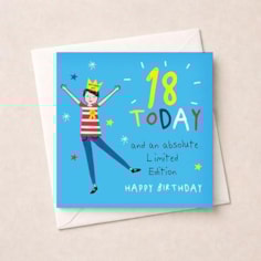 Age 18 Birthday Card - Limited Edition