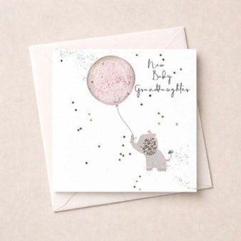 New Baby Card - Baby Granddaughter New Baby Card - Baby Granddaughter