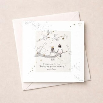 Thinking Of You Card - Girls On A Branch Thinking Of You Card - Girls On A Branch