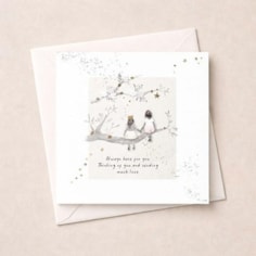 Thinking Of You Card - Girls On A Branch