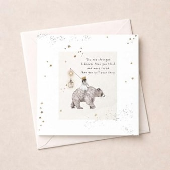 Just To Say Card - Stronger & Braver