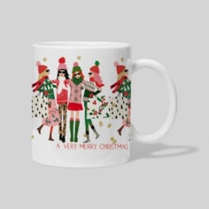 Personalised Christmas Mug - Group Of Girls Personalised Christmas Mug - Group Of Girls
