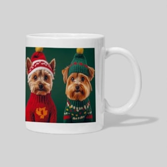 Personalised Christmas Mug - Dogs In Christmas Jumpers Personalised Christmas Mug - Dogs In Christmas Jumpers