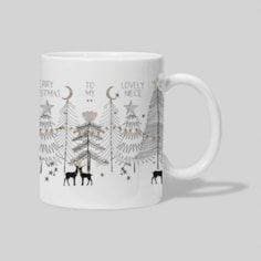 Personalised Christmas Mug - Christmas Forest With Reindeer
