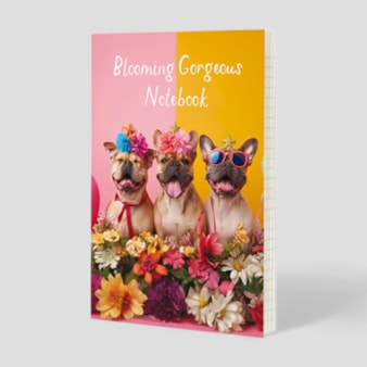 Notebook - Blooming Gorgeous Frenchies Notebook - Blooming Gorgeous Frenchies