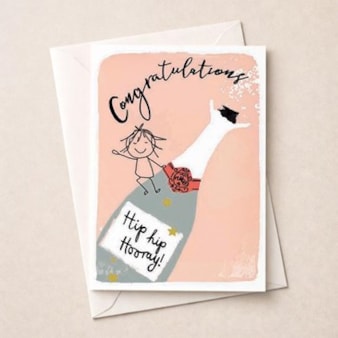 Congratulations Card - Congratulations Bottle Of Champagne Congratulations Card - Congratulations Bottle Of Champagne