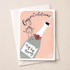 Congratulations Card - Congratulations Bottle Of Champagne