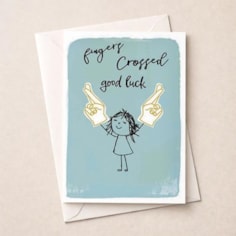 Good Luck Card - Fingers Crossed Good Luck Good Luck Card - Fingers Crossed Good Luck