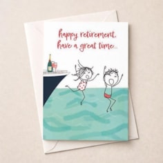 Retirement Card - Happy Retirement Dip In The Sea Retirement Card - Happy Retirement Dip In The Sea