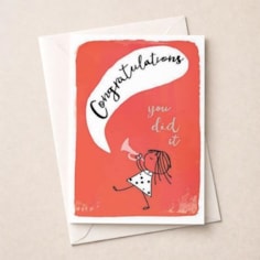 Congratulations Card - Congratulations You Did It Congratulations Card - Congratulations You Did It