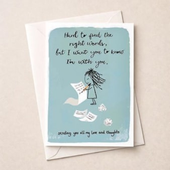 Sympathy Card - I'm With You Sympathy Card - I'm With You