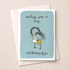 Thinking Of You Card - Sending You A Hug