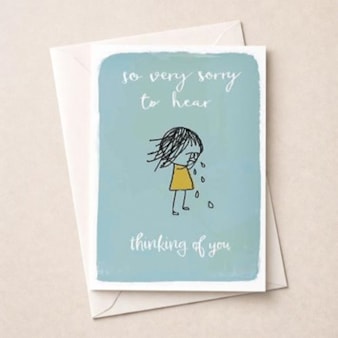 Thinking Of You Card - So Very Sorry To Hear
