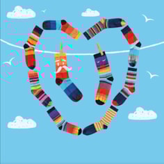 8 Pairs of Stripey Socks for only £19.99